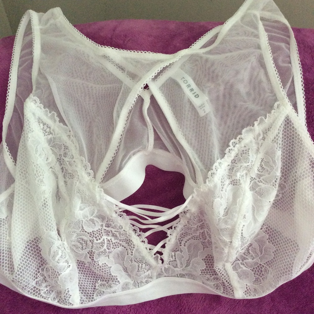 Torrid white bralette
